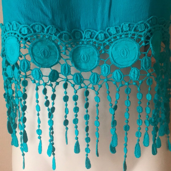 Boho halter top with fringes NWT - Picture 2 of 8